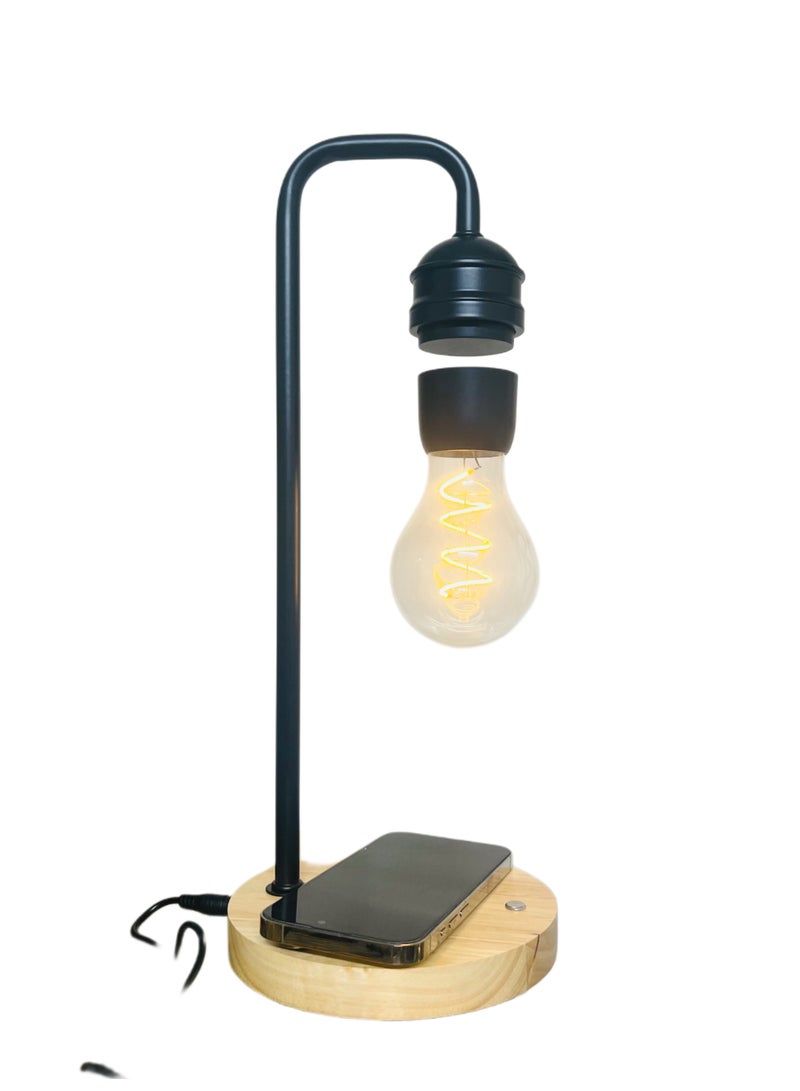 مصباح LED معلق مع شحن لاسلكي - ديكور عائم بسيط للمنزل والمكتب - Image 2